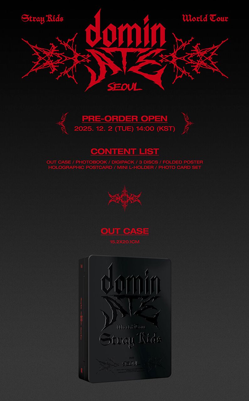 STRAY KIDS - WORLD TOUR 'DOMINATE SEOUL' (DVD & BLU-RAY) + FANS SHOP P