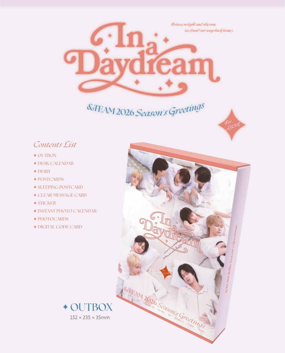 【未開封】&TEAM 2026 Season's Greetings a Day &TEAM - 2026 Season's Greetings [In a Daydream] - K PLACE