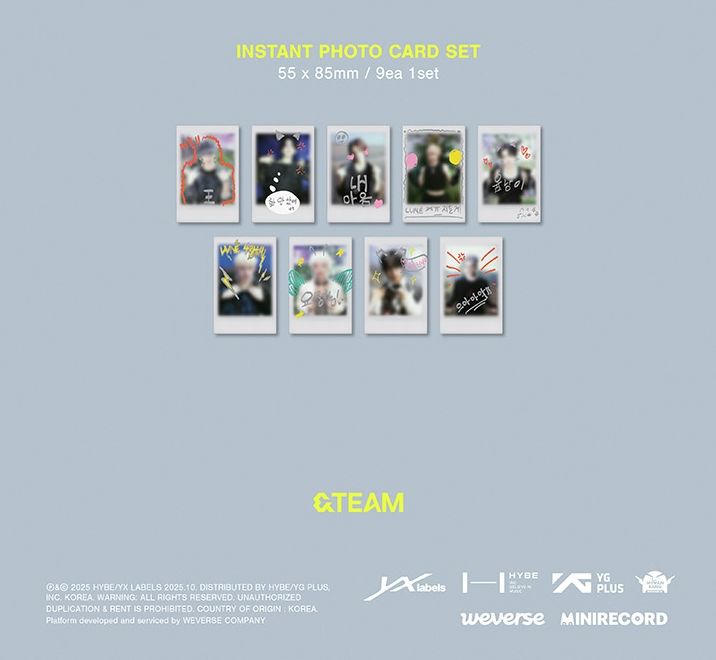 &TEAM - BACK TO LIFE (1ST KOREAN MINI ALBUM) (PHOTOCARD BOX) (WEVERSE