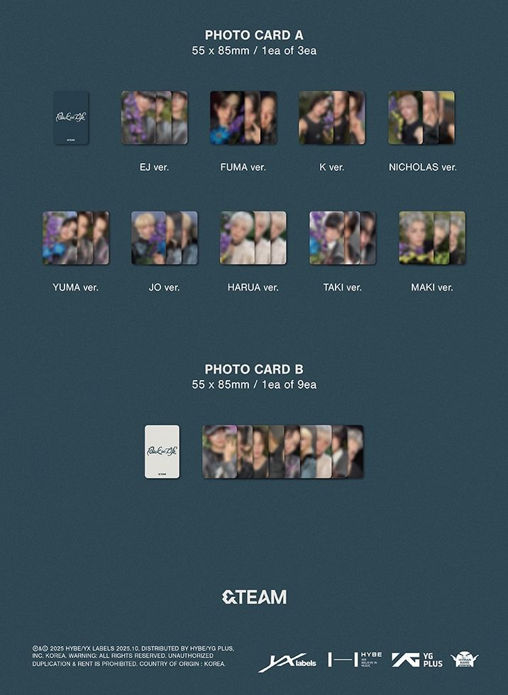 &TEAM - BACK TO LIFE (1ST KOREAN MINI ALBUM) (ROAR VER.) Nolae