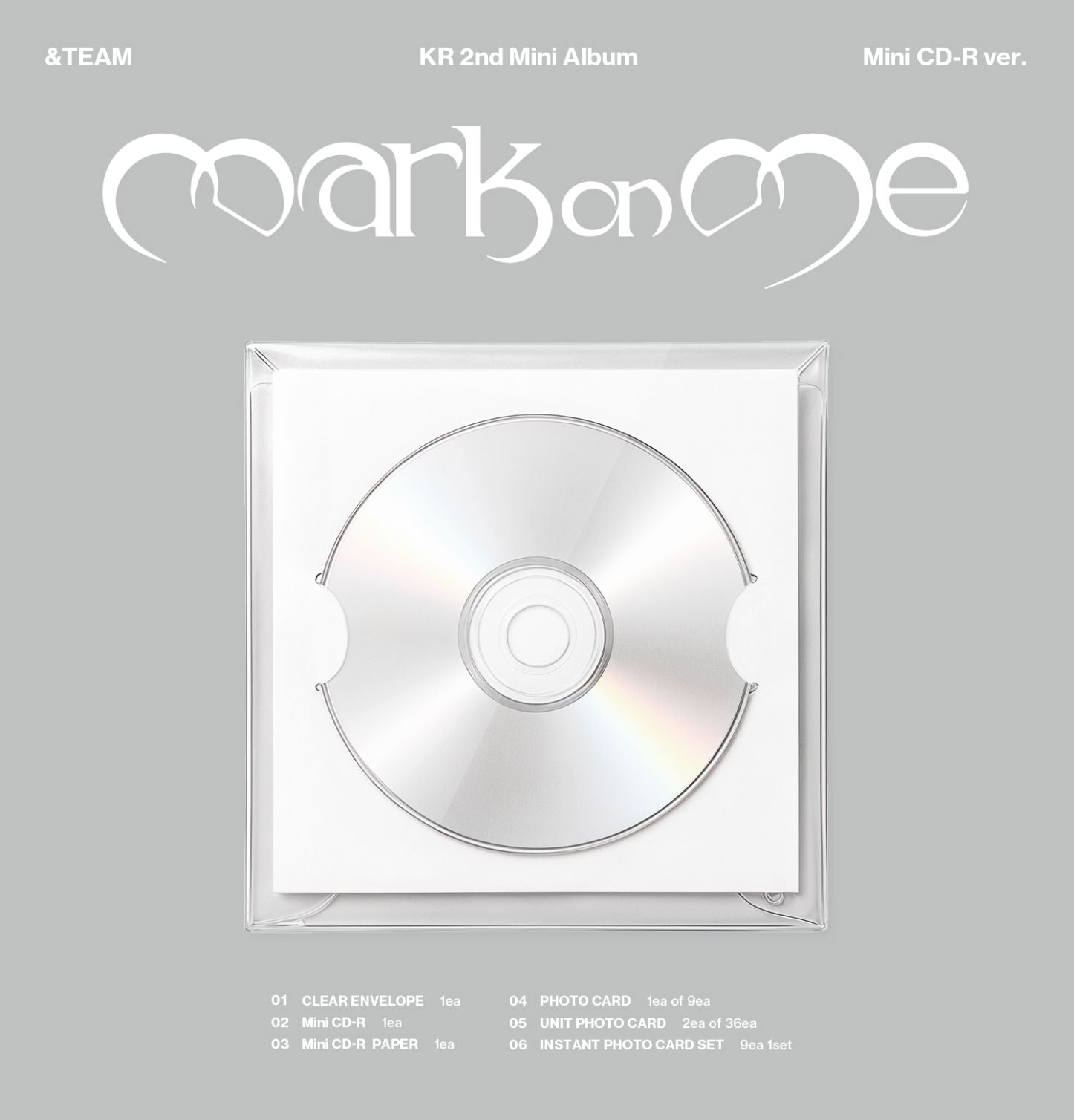 &TEAM - MARK ON ME (2ND KOREAN MINI ALBUM) (MINI CD VER.) + Weverse Gift Nolae