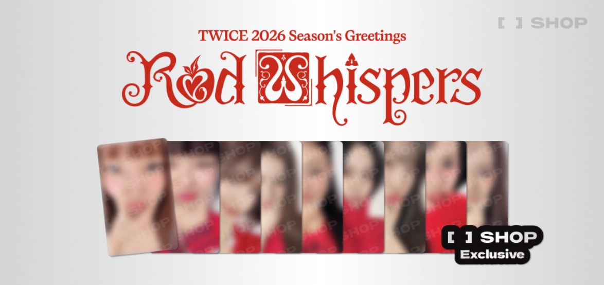 TWICE - 2026 SEASON'S GREETINGS (RED WHISPERS) + FANS SHOP Photocard S
