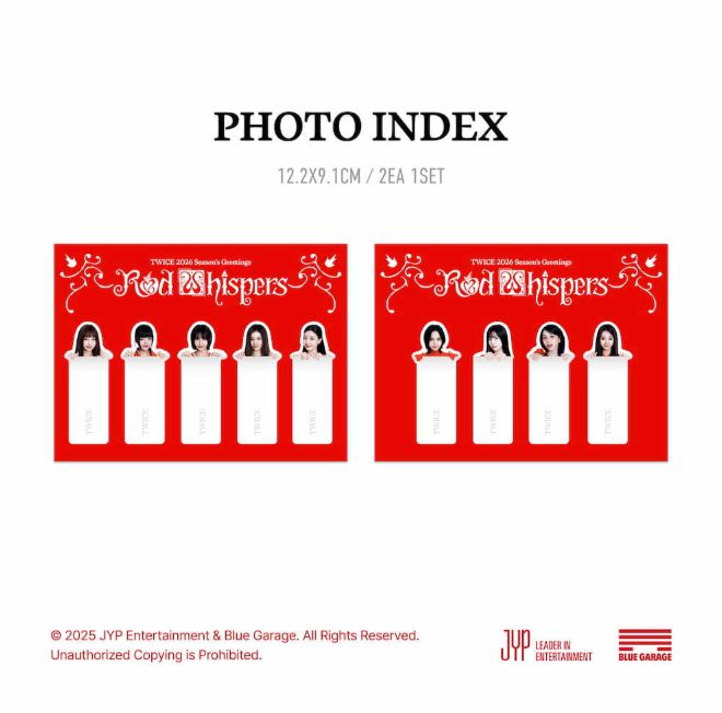 TWICE RED WHISPERS 2026 シーグリ新品未開封　fans特典 TWICE - 2026 SEASON'S GREETINGS [RED WHISPERS] / シーグリ