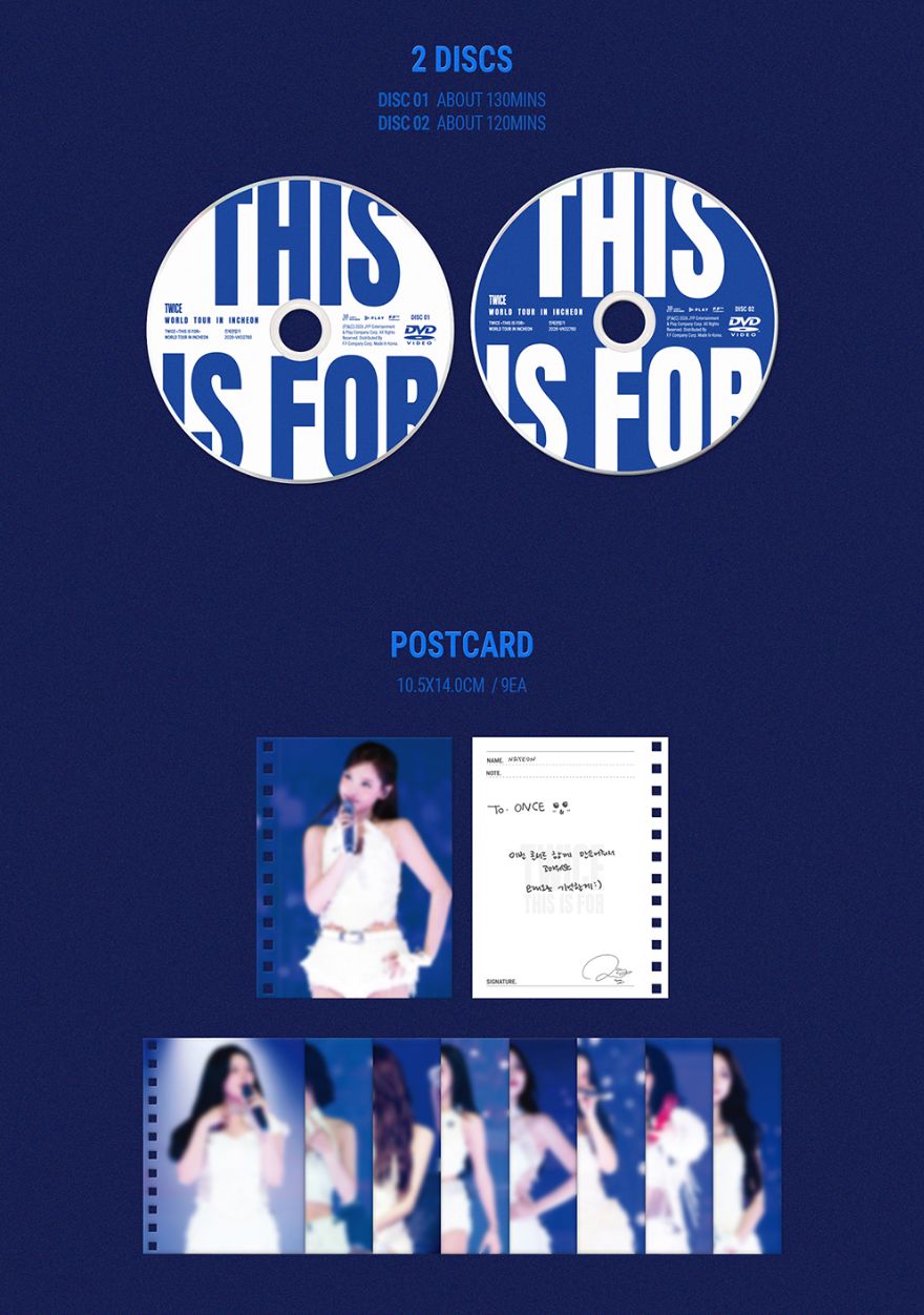 TWICE - 'THIS IS FOR' WORLD TOUR IN INCHEON (DVD & BLU-RAY) + Original Ticket Nolae