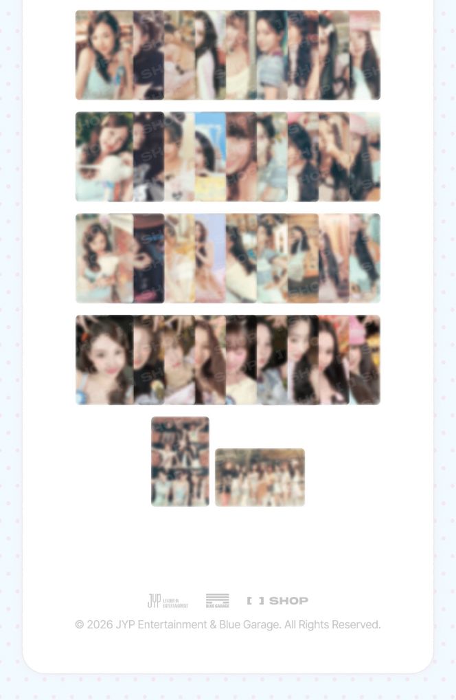 TWICE - TRADING CARD (11TH ANNIVERSARY POP-UP STORE 'TWICE THE THRILL' MD) Nolae