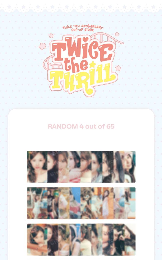 TWICE - TRADING CARD (11TH ANNIVERSARY POP-UP STORE 'TWICE THE THRILL' MD) Nolae