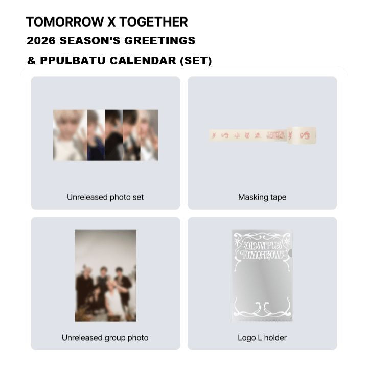 TXT - 2026 SEASON'S GREETINGS & PPULBATU CALENDAR (SET) + POB WEVERSE