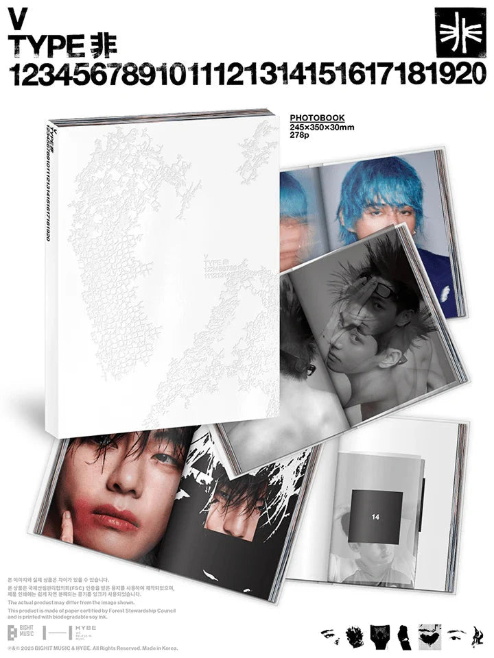 V (BTS) - TYPE 非 Photobook + WEVERSE GIFT Nolae