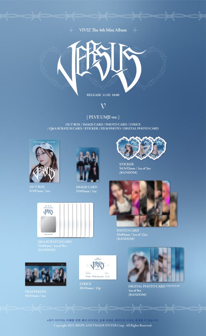 VIVIZ - VERSUS (4TH MINI ALBUM) PLVE VER. Nolae