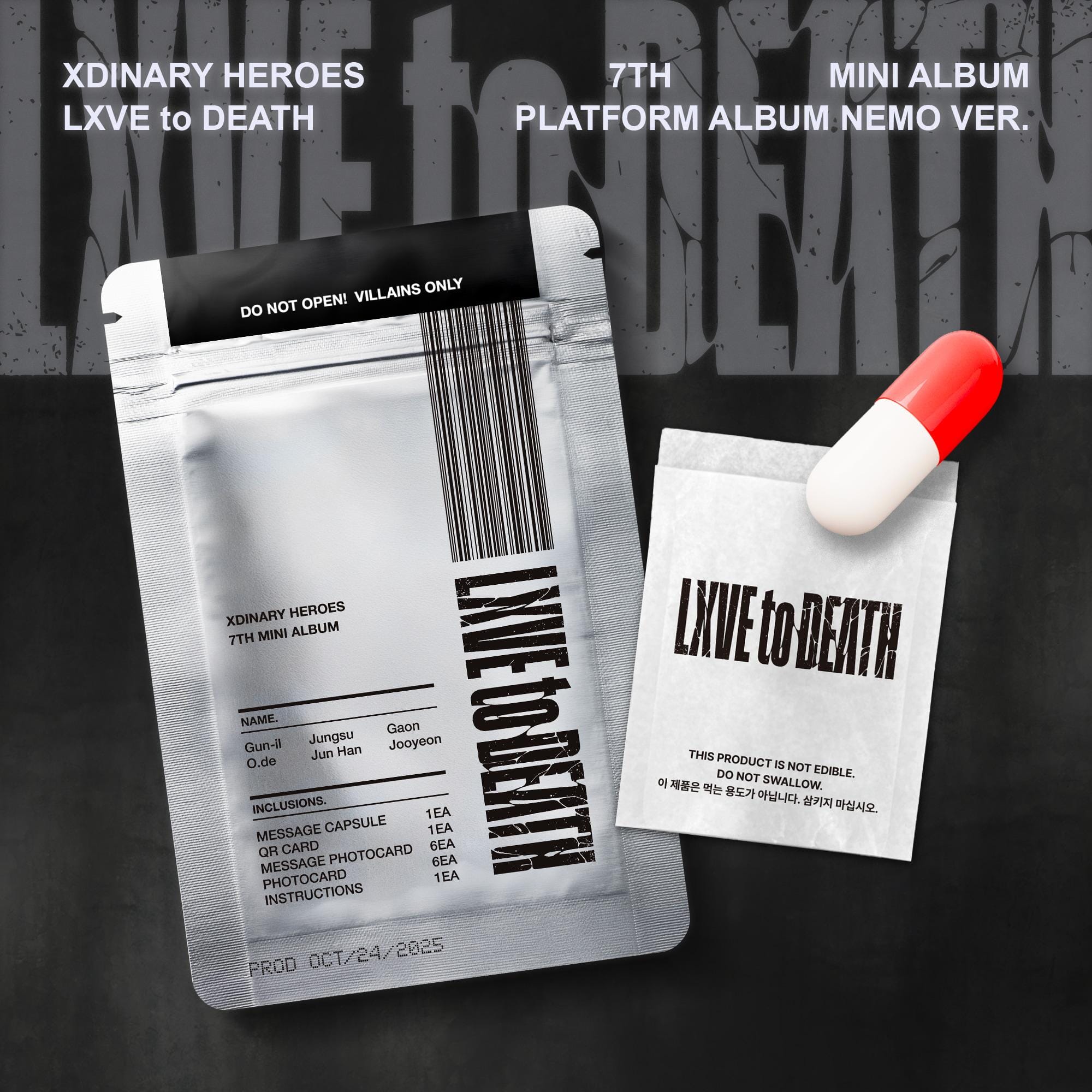 XDINARY HEROES - LXVE TO DEATH (PLATFORM ALBUM NEMO VER.) Nolae