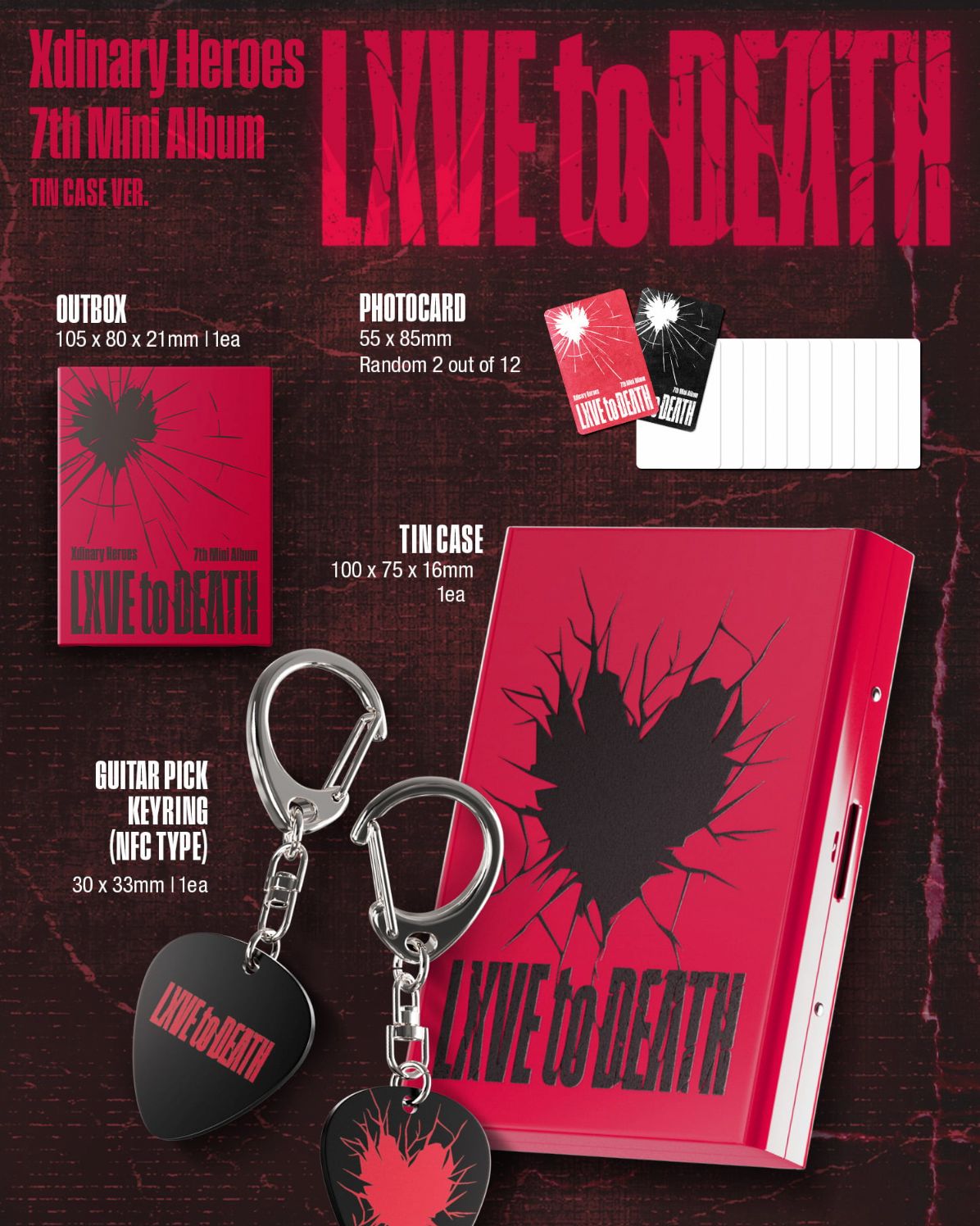 XDINARY HEROES - LXVE TO DEATH (TIN CASE VER.) Nolae