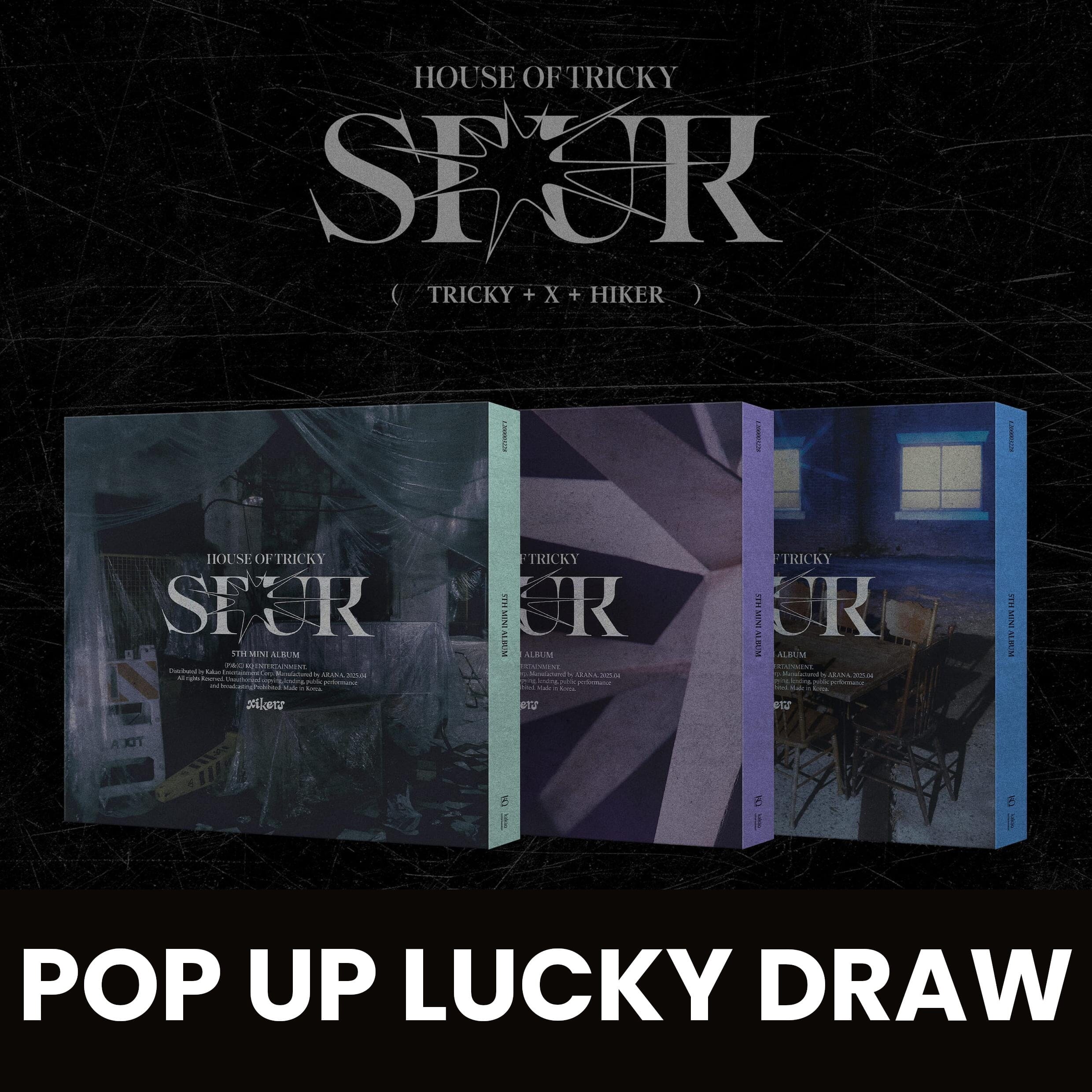 XIKERS - HOUSE OF TRICKY : SPUR + Pop Up Lucky Draw Soundwave Photocard Nolae