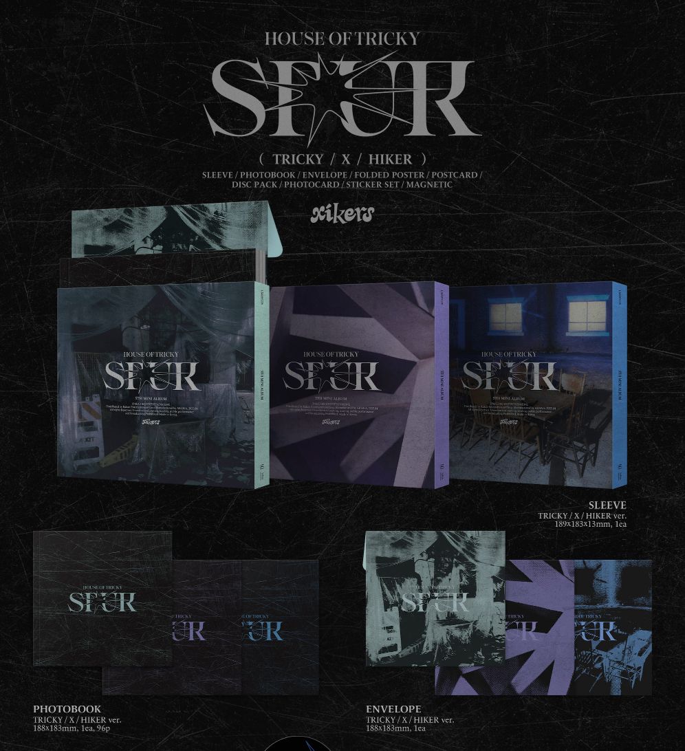 XIKERS - HOUSE OF TRICKY : SPUR + Pop Up Lucky Draw Soundwave Photocard Nolae