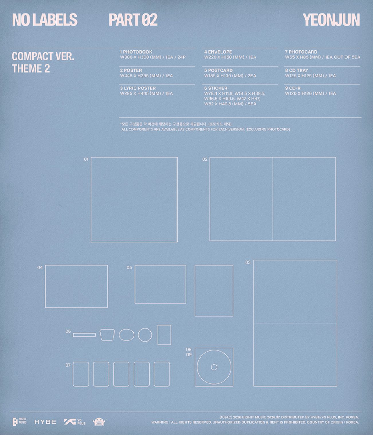 YEONJUN (TXT) - NO LABELS: PART 02 (COMPACT VER.) Nolae
