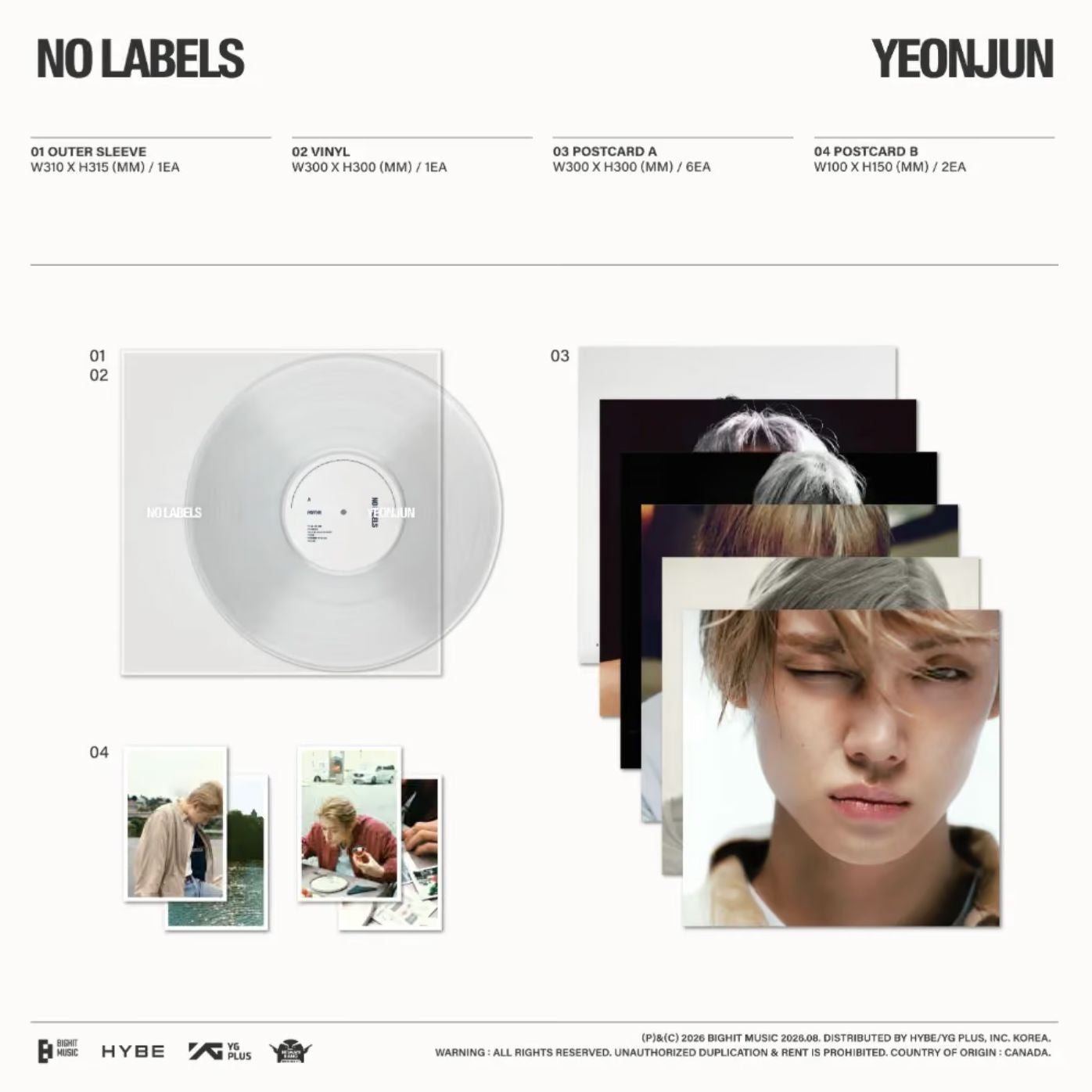 YEONJUN (TXT) - NO LABELS: PART 02 (LP VER.) Nolae